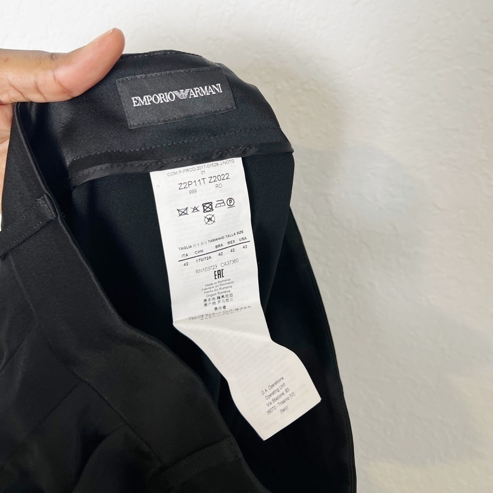 Emporio Armani High-Rise Pants sz 42 - Picture 9 of 11